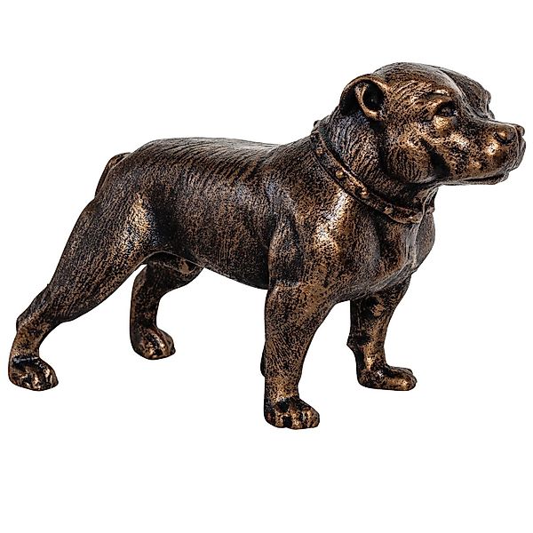 Aubaho Dekoobjekt Eisenfigur Staffordshire Bullterrier Hund günstig online kaufen