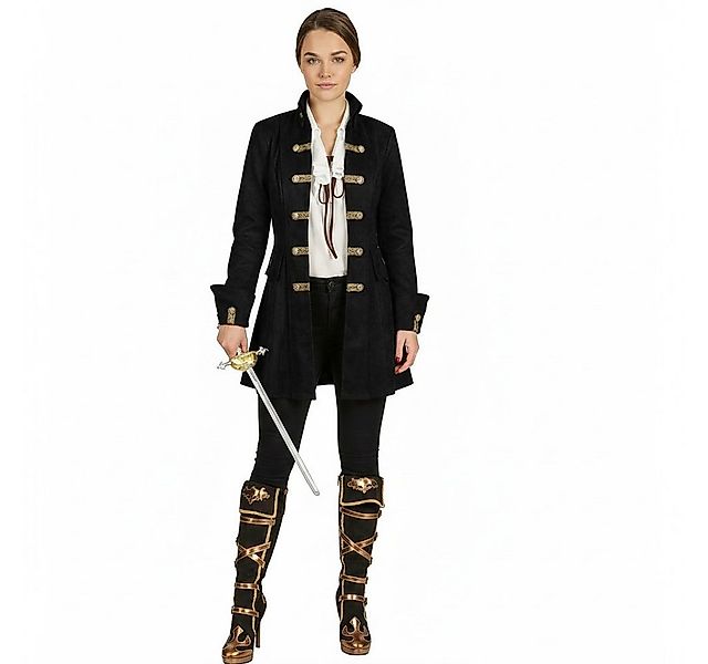 Orlob Kostüm Damenjacke de Luxe schwarz Jacke Piratin günstig online kaufen