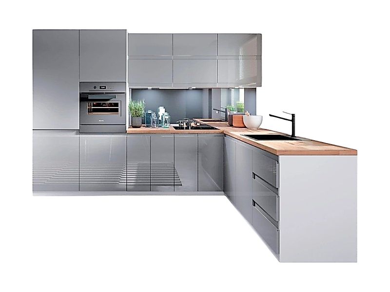 ROYAL24_MARKT Winkelküche K31-G300 - Aspen - günstig online kaufen