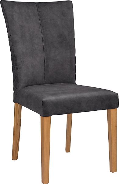 Leonique Esszimmerstuhl "Vence" (Set) 2 Stk. Samtvelours mit Rautensteppung günstig online kaufen