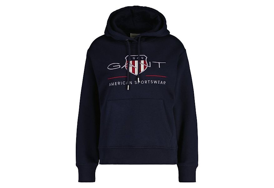 Gant Sweater Damen Sweatshirt Baumwolle Archive Shield Hoodie günstig online kaufen