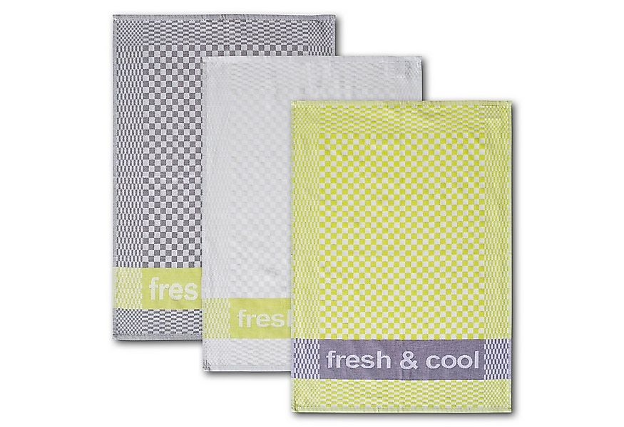 Dyckhoff Geschirrtuch Fresh & Cool, Maße je Tuch ca. 50x70 cm, (Set, 3-tlg) günstig online kaufen