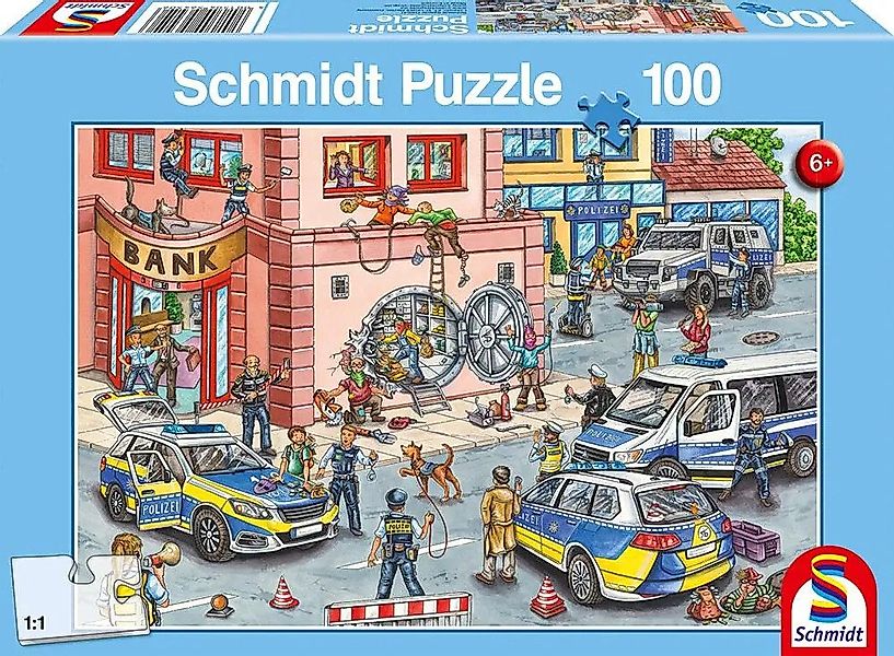 Schmidt Spiele Puzzle Polizeieinsatz, 100 Puzzleteile günstig online kaufen