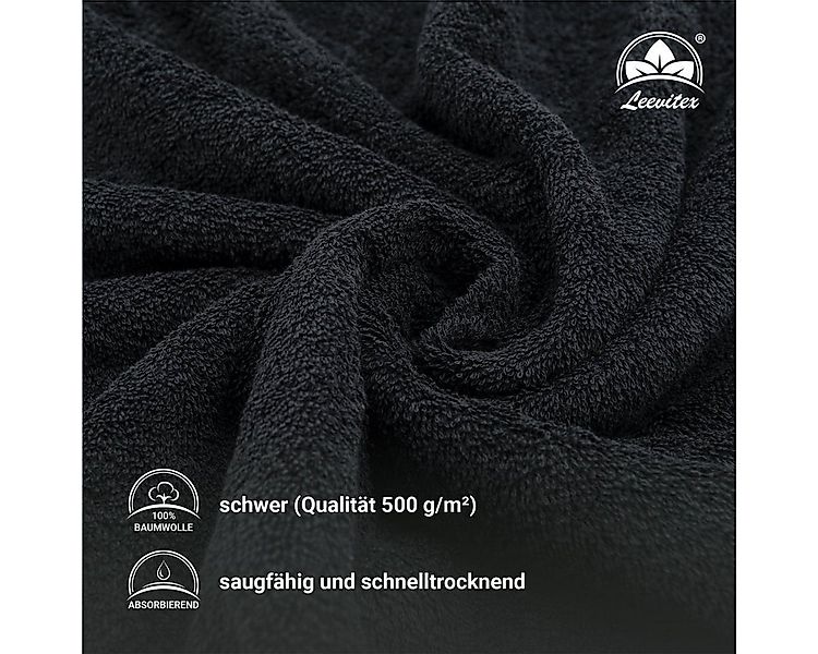 leevitex® Saunatuch Frottee XXL, (1-St), 80 x 200 cm, extra groß & saugfähi günstig online kaufen