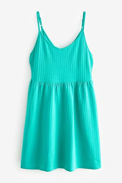 Next Sommerkleid Kurzes Sommerkleid mit Trägern und V-Ausschnitt (1-tlg) günstig online kaufen
