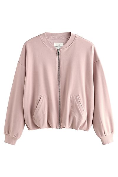 Next Bomberjacke Superweiche, gerippte Bomberjacke, Kurzgröße günstig online kaufen