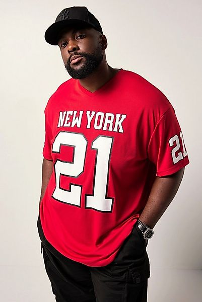 STHUGE T-Shirt T-Shirt Halbarm oversized Football Print günstig online kaufen