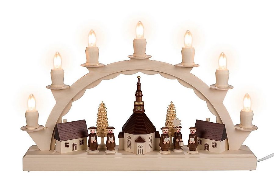 SEIFFEN.COM by Nestler LED Schwibbogen LED Schwibbogen Seiffener Dorf mit K günstig online kaufen