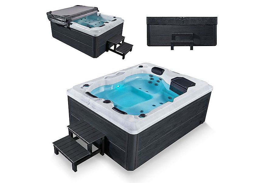 Artsauna Whirlpool Oasis mit Treppe, (Spa mit Massagedüsen, LED-Beleuchtung günstig online kaufen