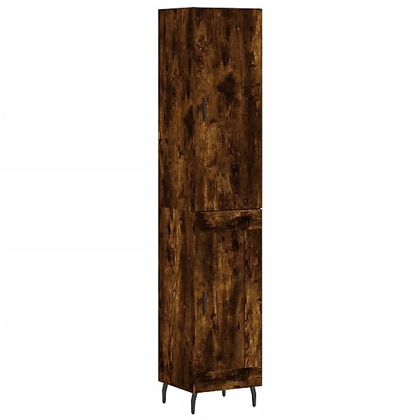 vidaXL Highboard Räuchereiche 34,5x34x180 cm Holzwerkstoff 3199126 günstig online kaufen