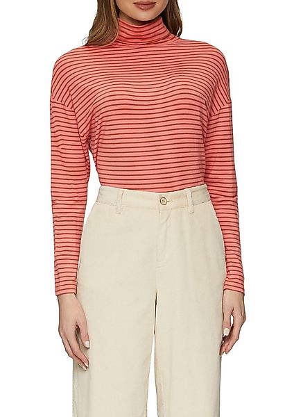 s.Oliver Rollkragenpullover mit Streifenmuster günstig online kaufen