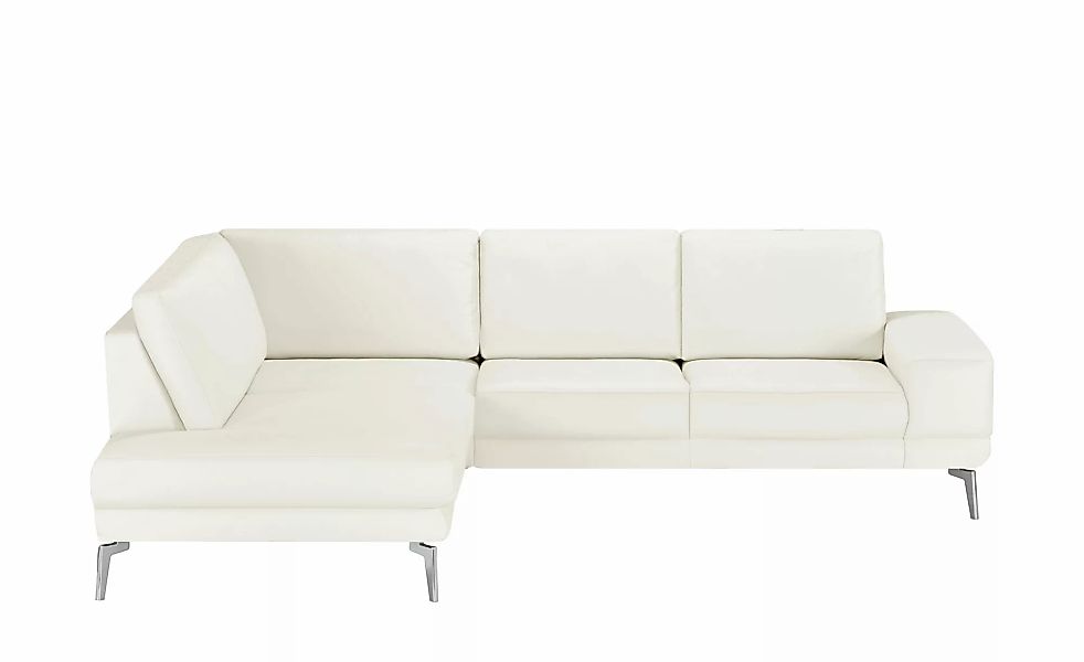 meinSofa Ecksofa aus Leder Dana ¦ weiß ¦ Maße (cm): B: 269 H: 86 T: 222.0 P günstig online kaufen