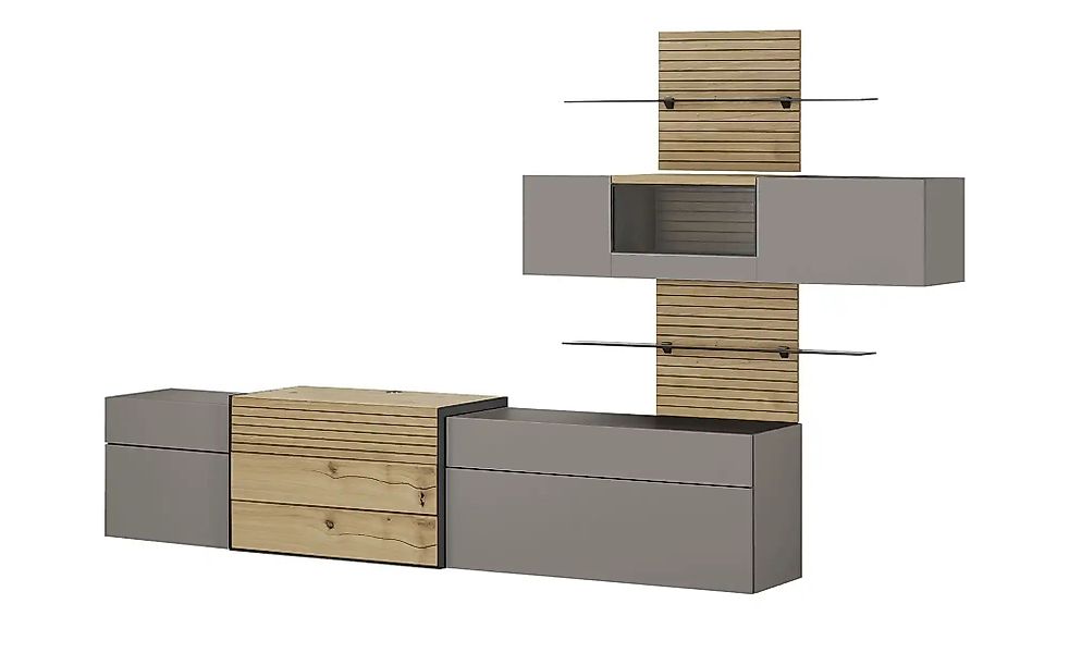 Wohnwert Wohnwand  Spektrum ¦ weiß ¦ Maße (cm): B: 333 H: 207 T: 48.0 Kommo günstig online kaufen