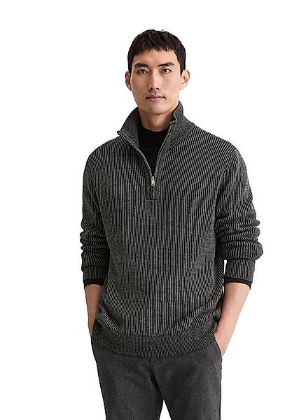 Marc O'Polo Troyer Stehkragen, regular fit, Bi-Color-Look günstig online kaufen