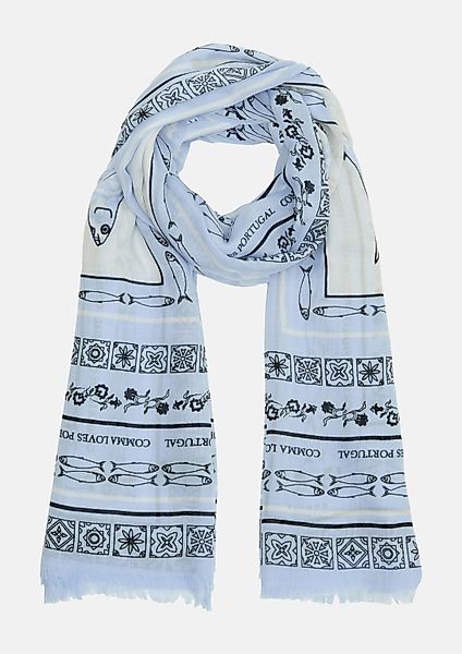 comma Schal Tuch Modal-Schal mit Print, günstig online kaufen