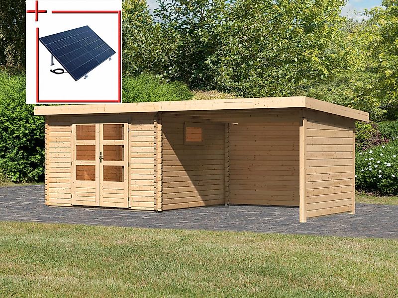 WOODFeeling Gartenhaus "Trittau 3", mit Anbaudach günstig online kaufen