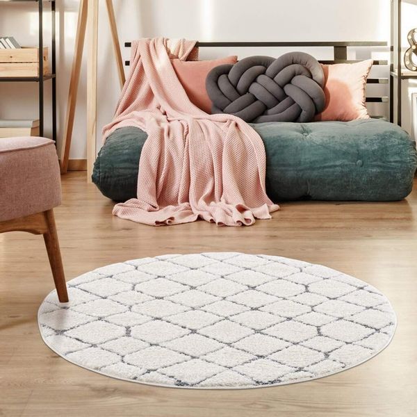Carpet City Hochflor-Teppich "Focus 4499" rund 20 mm Höhe Boho-Teppich, Hoc günstig online kaufen