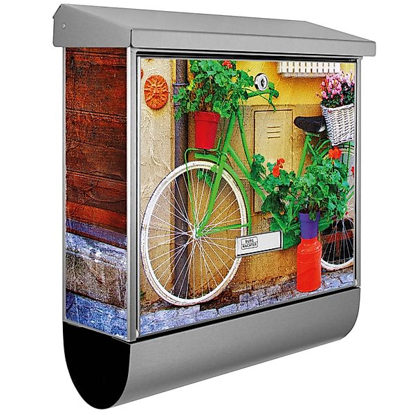 Banjado Briefkasten Edelstahl 38x39x12cm Mit Zeitungsfach Inkl. Montagemate günstig online kaufen
