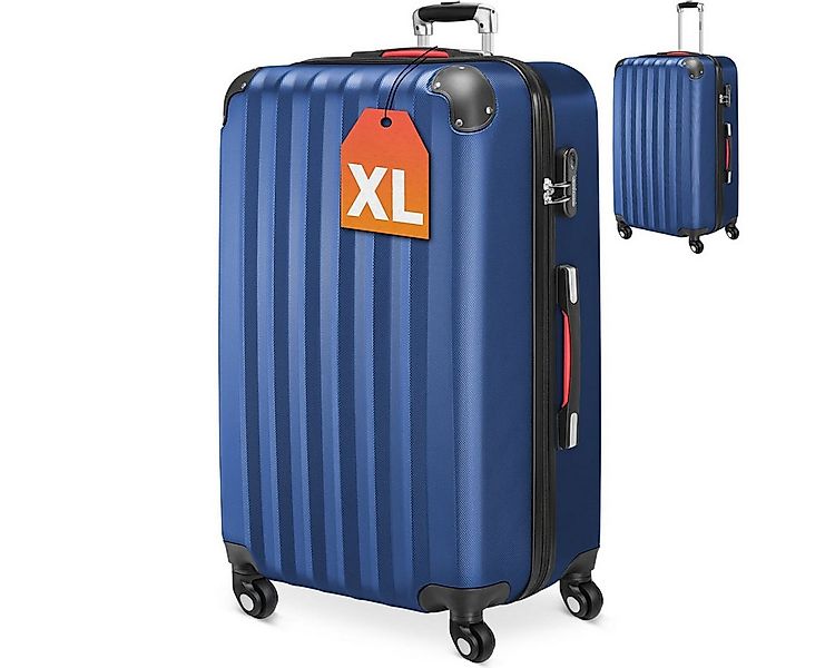 monzana Hartschalen-Trolley, 4 Rollen, Rollkoffer Zahlenschloss Reisekoffer günstig online kaufen