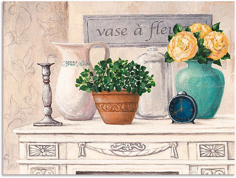 Artland Wandbild »Vasen mit Blumen«, Vasen & Töpfe, (1 St.), als Alubild, O günstig online kaufen