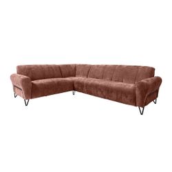 Beautysofa Ecksofa mit Metallbeine in schwarzer günstig online kaufen