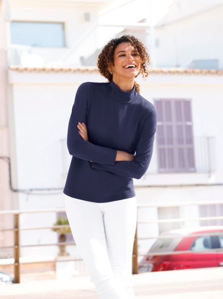 Casual Looks Rollkragenshirt "Rollkragen-Shirt" 1 Stk. tlg. günstig online kaufen