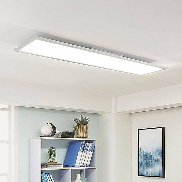 Arcchio LED-Panel Lysander, silber, 119cm, 50W, CCT, dimmbar günstig online kaufen