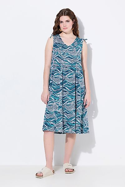 Ulla Popken Jerseykleid Midikleid Jersey Wellen günstig online kaufen