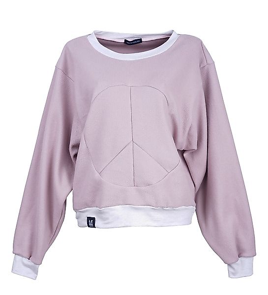 Peace Pullover Bio Cord Sweat Lilac günstig online kaufen
