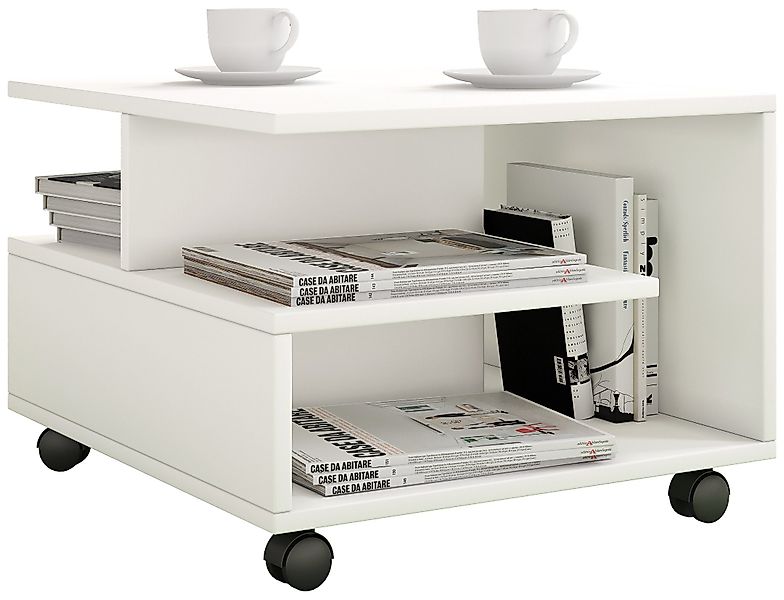 VCM Couchtisch Holz Sofatisch Couchtisch Rollen günstig online kaufen