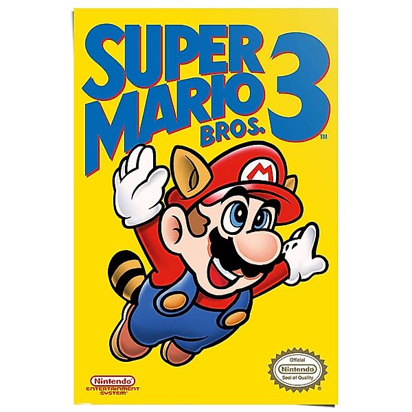 Reinders Poster "Super Mario Bros 3 - NES cover" günstig online kaufen