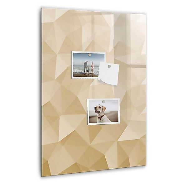 Tulup Magnettafel Glas Abstrakte Dreiecke 40x60 cm Magnettafel Zum Schreibe günstig online kaufen