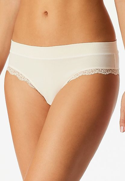 Schiesser Brasilslip "Unique Cotton" feine Spitze an den Beinausschnittten günstig online kaufen