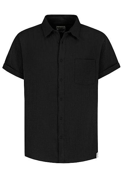 SUBLEVEL Kurzarmhemd Herren Musselin Sommerhemd regular-fit günstig online kaufen