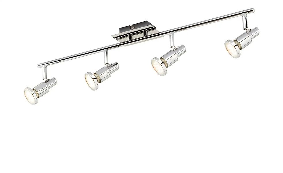 KHG LED-Deckenstrahler mit 4 schwenkbaren Spots   ¦ silber ¦ Maße (cm): B: günstig online kaufen