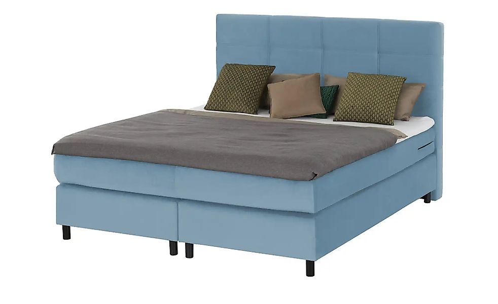 Boxspringbett  Wind ¦ blau ¦ Maße (cm): B: 140 H: 152 Betten > Boxspringbet günstig online kaufen