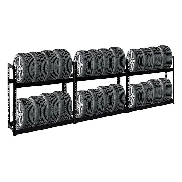 PROREGAL Mega Deal 3x Reifenregal Tiger HxBxT 100 x 110 x 35 cm bis zu 24 R günstig online kaufen