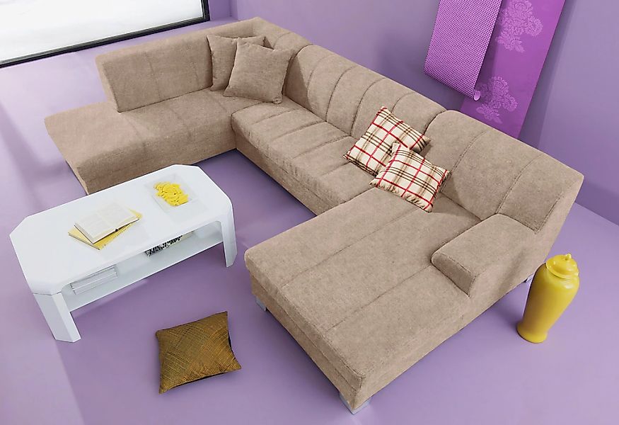 Home affaire Wohnlandschaft "Anzio, modern und gemütlich, niedrige Armlehne günstig online kaufen