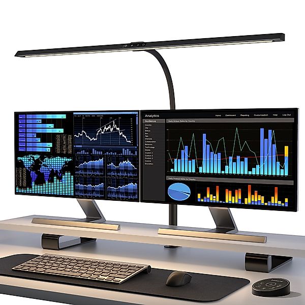 Tomons Klemmleuchten Schreibtischlampe klemmbar LED Dimmbar, günstig online kaufen