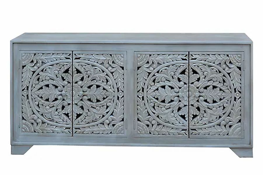 OTTO home Sideboard "Kenmare" Kommode aus Mangoholz, dekorative Schnitzerei günstig online kaufen