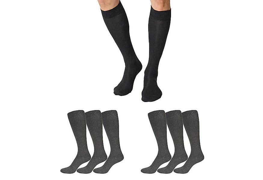 Nur Die Kniestrümpfe Bambus Viskose Kniesocken (6-Paar) Männer Multipack Me günstig online kaufen