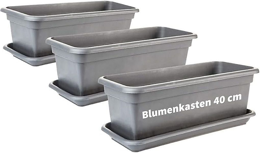 2friends Blumenkasten 3er-Pack Balkon Blumenkasten Set günstig online kaufen