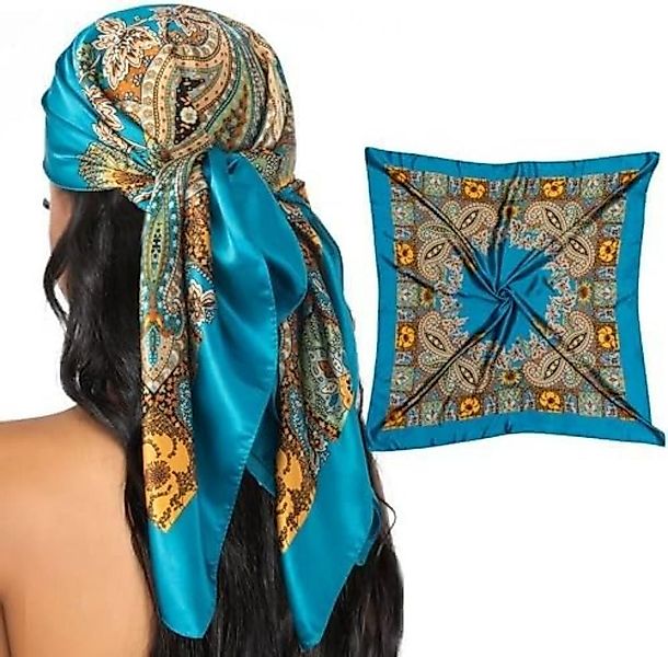 Coonoor Halstuch 90x90cm Seide Kopftuch Bandanas günstig online kaufen