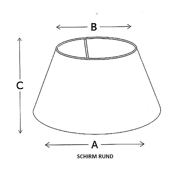 Dirk Davids Leuchten GmbH Lampenschirm Lampenschirm für Tischleuchte in Run günstig online kaufen