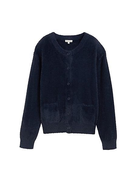 TOM TAILOR Fleecejacke Plüschjacke Weiches Federgarn günstig online kaufen