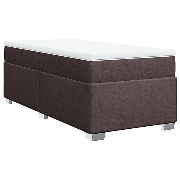 vidaXL Boxspringbett mit Matratze Dunkelbraun 90x190 cm Stoff2104870 günstig online kaufen