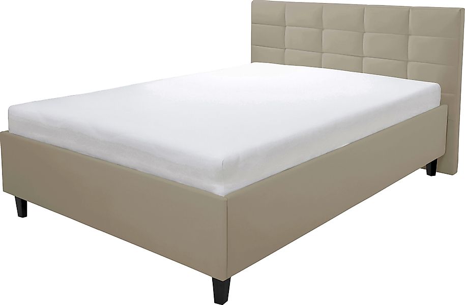 alina Polsterbett "Ricardo" Füße schwarz günstig online kaufen