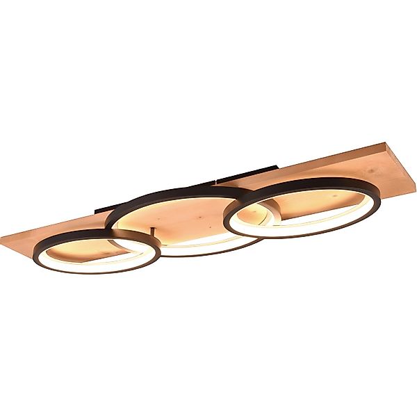 Trio LED Deckenleuchte Barca Schwarz matt 10 x 97 x 33 cm günstig online kaufen