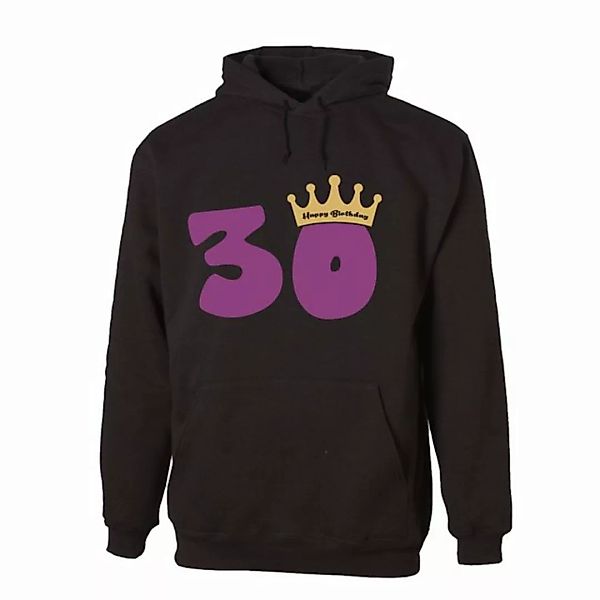 G-graphics Hoodie 30 – Happy Birthday – mit Krone zum 30ten Geburtstag, Uni günstig online kaufen