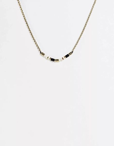 Classics 77 – Halskette in Gold mit Perlen in Eisblumenlackierung-Goldfarbe günstig online kaufen